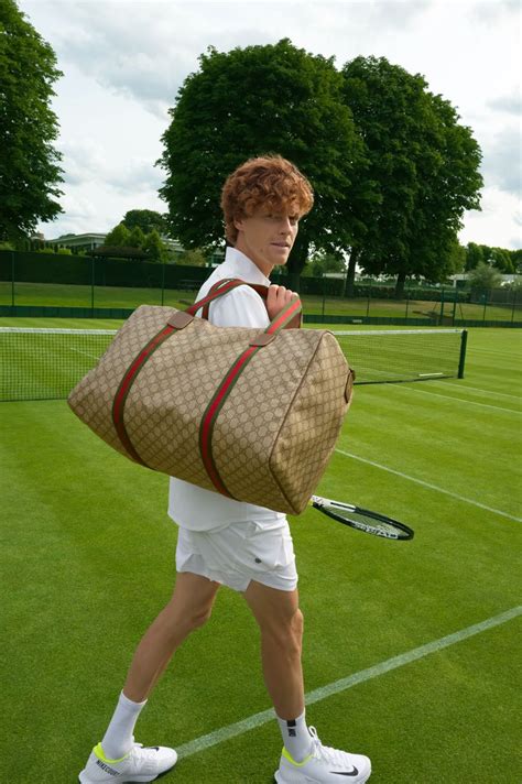 borsa sinner gucci prezzo|Jannik Sinner's Custom Gucci Duffle Takes Tennis Gear to.